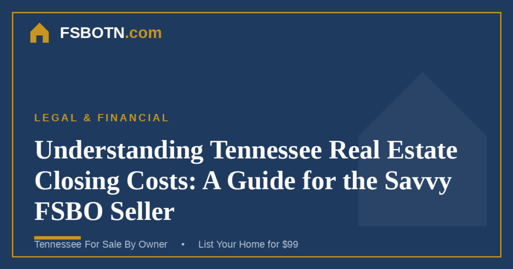Understanding Tennessee Real Estate Closing Costs: A Guide for the Savvy FSBO Seller