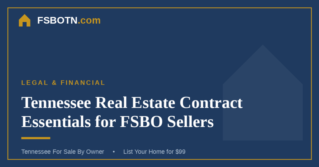 Tennessee Real Estate Contract Essentials for FSBO Sellers