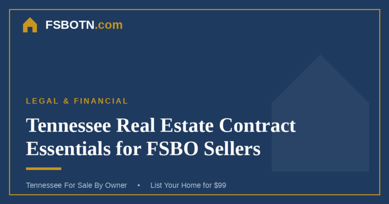 Tennessee Real Estate Contract Essentials for FSBO Sellers