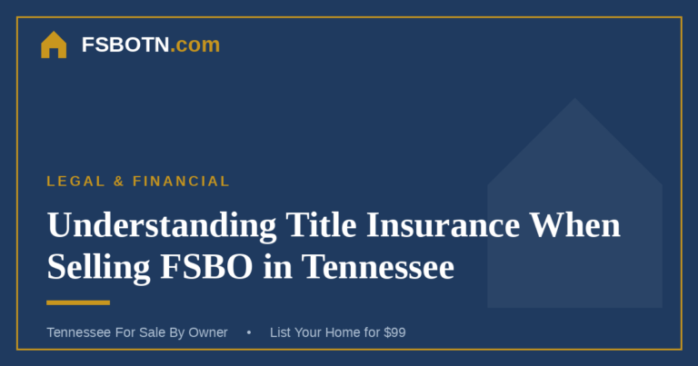 Understanding Title Insurance When Selling FSBO in Tennessee