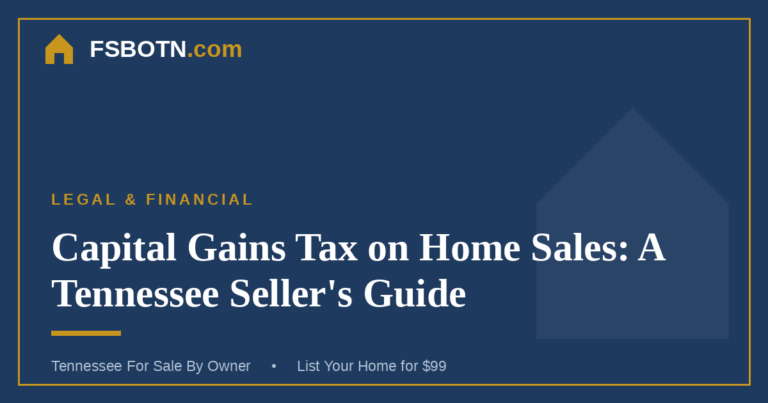 Capital Gains Tax on Home Sales: A Tennessee Seller’s Guide