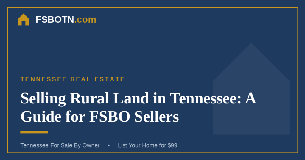 Selling Rural Land in Tennessee: A Guide for FSBO Sellers