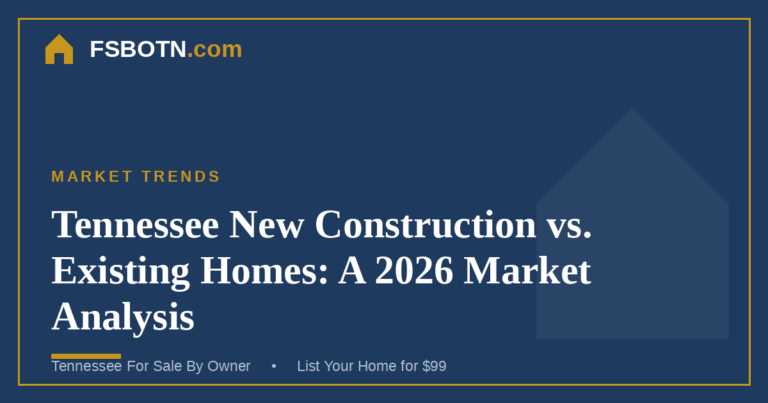 Tennessee New Construction vs. Existing Homes: A 2026 Market Analysis