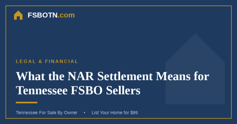 What the NAR Settlement Means for Tennessee FSBO Sellers in 2026