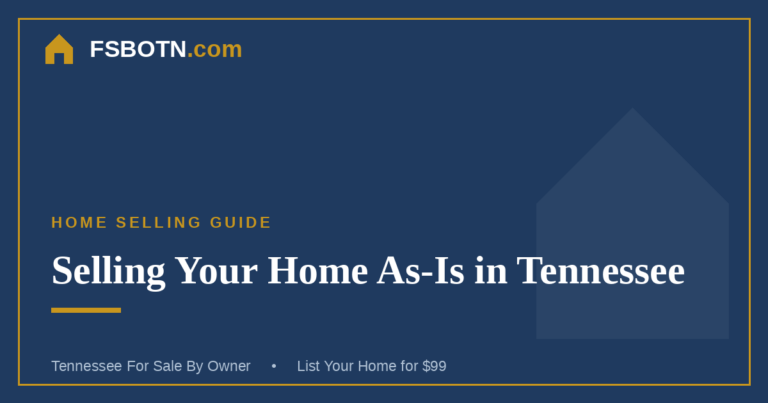 Selling Your Home As-Is in Tennessee: What FSBO Sellers Should Know