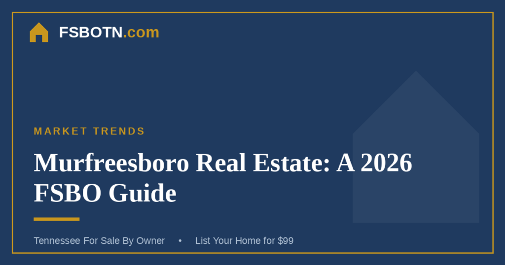 Murfreesboro Real Estate: A 2026 FSBO Seller’s Guide