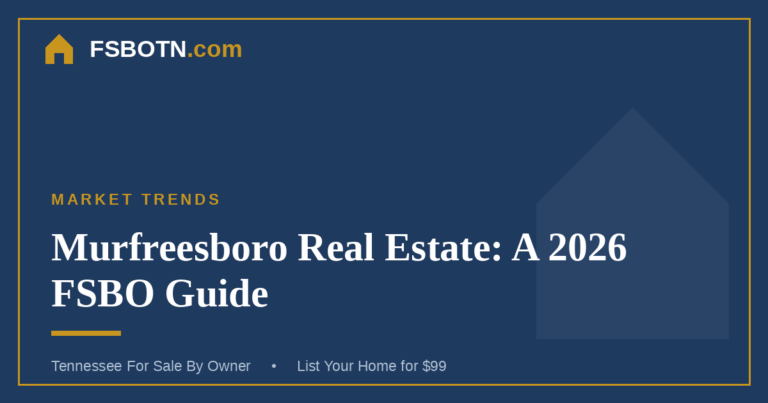 Murfreesboro Real Estate: A 2026 FSBO Seller’s Guide