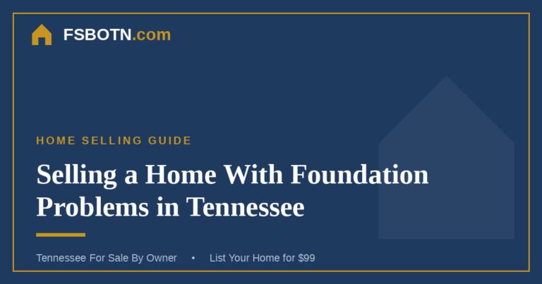 Selling a Home With Foundation or Structural Problems in Tennessee